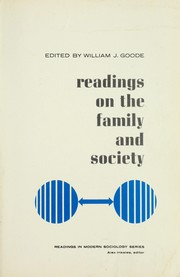 Cover of: Readings on the family and society by William Josiah Goode