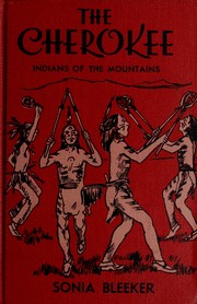 Cover of: The Cherokee by Sonia Bleeker