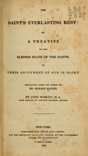 Cover of: The saint's everlasting rest by Richard Baxter
