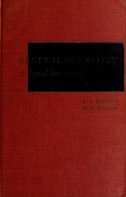 Cover of: General chemistry: a topical introduction