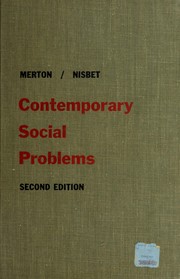 Cover of: Contemporary social problems