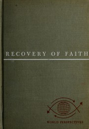 Recovery of faith by Sarvepalli Radhakrishnan