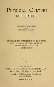 Cover of: Physical culture for babies