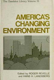 Cover of: America's changing environment.