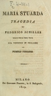 [Selected plays] by Friedrich Schiller