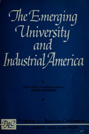Cover of: The emerging university and industrial America.