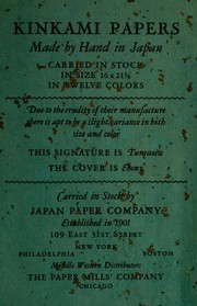 Kinkami papers by Japan Paper Company
