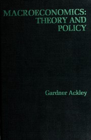 Cover of: Macroeconomic Theory