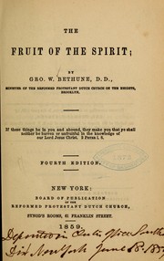 Cover of: The fruit of the spirit
