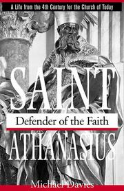 Cover of: St. Athanasius by Michael Davies