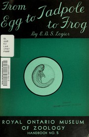 Cover of: From egg to tadpole to frog by E. B. S. Logier