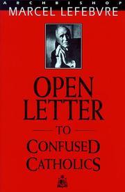 Cover of: Open letter to confused Catholics
