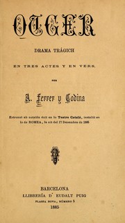 Cover of: Otger: drama tràgich en tres actes y en vers