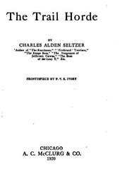 Cover of: The trail horde by Charles Alden Seltzer