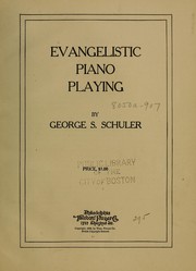 Cover of: Evangelistic piano playing by Schuler George S.