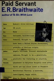 Cover of: Paid servant by E. R. Braithwaite