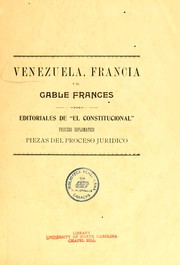 Cover of: Proceso franco-venezolano by Venezuela.