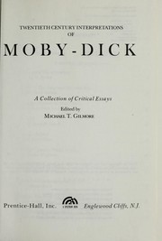 Cover of: Twentieth century interpretations of Moby-Dick: a collection of critical essays