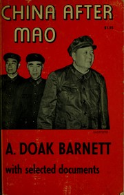 Cover of: China after Mao: with selected documents