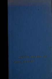 Cover of: Justice Holmes on legal history