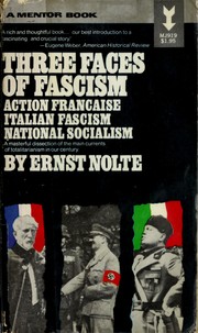Cover of: Der Faschismus in seiner Epoche: Action française, italienischer Faschismus, Nationalsozialismus