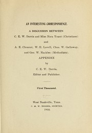 Cover of: An interesting correspondence