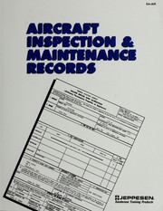 Cover of: Aircraft Inspection and Maintenance Records/JS5312677