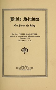 Cover of: Bible studies on Jesus by Philip Henry Clifford