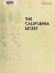 Cover of: The California desert: a recreation study of the desert public domain lands of California under the jurisdiction of the Bureau of Land Management