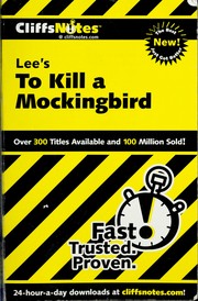 Cover of: CliffsNotes To kill a mockingbird
