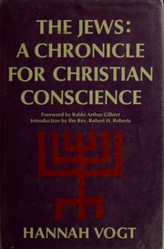 Cover of: The Jews: a chronicle for Christian conscience.