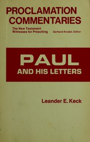 Cover of: Paul and his letters by Leander E. Keck