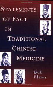 Cover of: Statements of fact in traditonal Chinese medicine