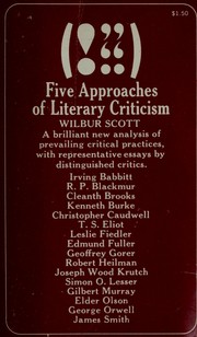 Cover of: Five approaches of literary criticism: an arrangement of contemporary critical essays