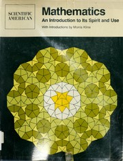 Cover of: Mathematics: an introduction to its spirit and use : readings from Scientific American