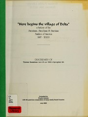 "Here begins the village of Delta" by Phyllis Slusher Holmes