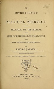 Cover of: An introduction to practical pharmacy | Parrish, Edward