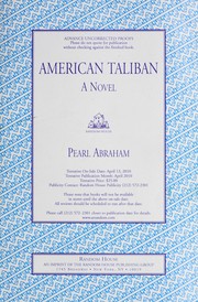 Cover of: American Taliban: a novel