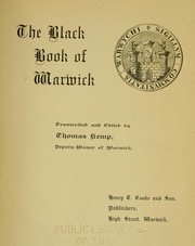 The Black book of Warwick by Warwick (England)