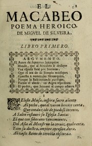 Cover of: El Macabeo: poema heroyco