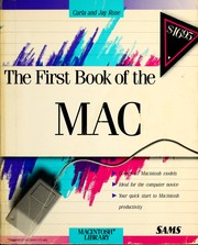 Cover of: The first book of the MAC by Carla Rose