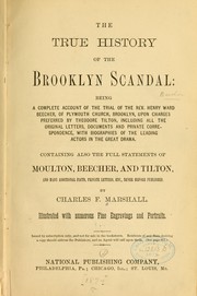 Cover of: The true history of the Brooklyn scandal