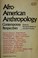 Cover of: Afro-American anthropology