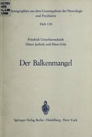 Der Balkenmangel by Friedrich Unterharnscheidt