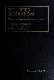 Cover of: Securities regulation: cases and materials