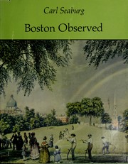 Cover of: Boston observed.