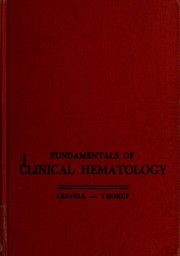 Cover of: Fundamentals of clinical hematology