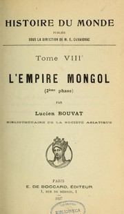 Cover of: Histoire du monde