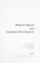 Cover of: Delayed speech and language development