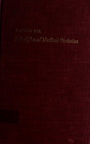 Cover of: Principles of medical statistics. by Sir Austin Bradford Hill
